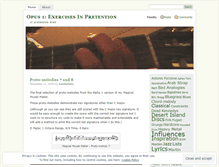 Tablet Screenshot of exercisesinpretention.wordpress.com