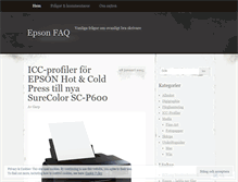 Tablet Screenshot of epsonfaq.wordpress.com