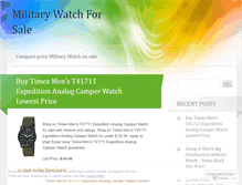 Tablet Screenshot of militarywatchforsale.wordpress.com