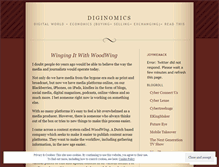 Tablet Screenshot of diginomics.wordpress.com