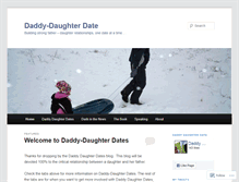 Tablet Screenshot of daddydaughterdate.wordpress.com