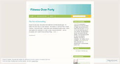 Desktop Screenshot of fitnessoverforty.wordpress.com