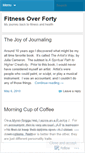 Mobile Screenshot of fitnessoverforty.wordpress.com