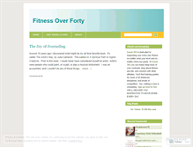 Tablet Screenshot of fitnessoverforty.wordpress.com