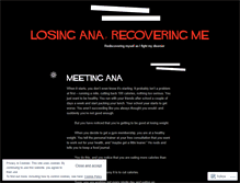 Tablet Screenshot of losingana.wordpress.com
