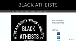 Desktop Screenshot of blackatheists.wordpress.com