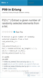 Mobile Screenshot of erlang99.wordpress.com