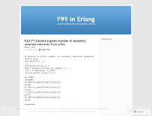 Tablet Screenshot of erlang99.wordpress.com