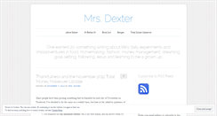 Desktop Screenshot of mrsdexter.wordpress.com