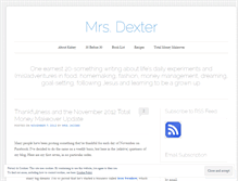 Tablet Screenshot of mrsdexter.wordpress.com