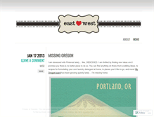 Tablet Screenshot of eastheartswest.wordpress.com