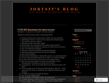 Tablet Screenshot of jorts55.wordpress.com