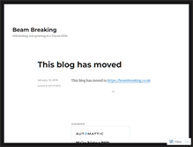 Tablet Screenshot of beambreaking.wordpress.com