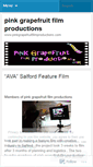 Mobile Screenshot of pinkgrapefruitfilmproductions.wordpress.com