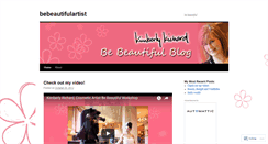 Desktop Screenshot of bebeautifulartist.wordpress.com
