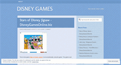 Desktop Screenshot of disneygamesonline.wordpress.com