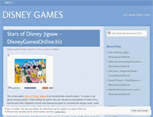 Tablet Screenshot of disneygamesonline.wordpress.com