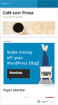 Mobile Screenshot of cafecomprosa.wordpress.com