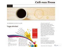 Tablet Screenshot of cafecomprosa.wordpress.com