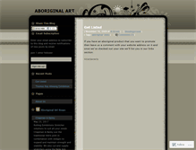 Tablet Screenshot of aboriginalartculture.wordpress.com