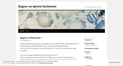Desktop Screenshot of gagneruniphone.wordpress.com