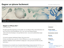 Tablet Screenshot of gagneruniphone.wordpress.com
