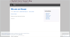 Desktop Screenshot of jmayfielddesign.wordpress.com