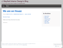 Tablet Screenshot of jmayfielddesign.wordpress.com