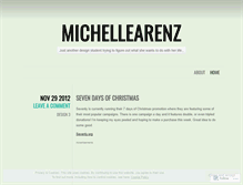 Tablet Screenshot of michellearenz.wordpress.com