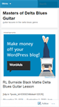 Mobile Screenshot of deltablues.wordpress.com
