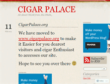 Tablet Screenshot of cigarpalace.wordpress.com