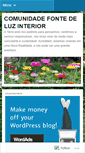 Mobile Screenshot of comunidadefontedeluzinterior.wordpress.com