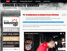 Tablet Screenshot of cunningathletics.wordpress.com