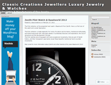 Tablet Screenshot of classiccreations.wordpress.com