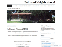 Tablet Screenshot of beltramineighborhood.wordpress.com