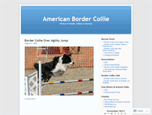 Tablet Screenshot of americanbordercollie.wordpress.com