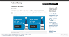 Desktop Screenshot of furthermusings.wordpress.com