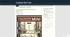 Desktop Screenshot of cordobaminiclub.wordpress.com