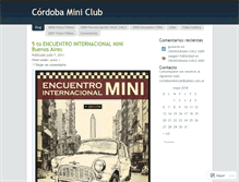 Tablet Screenshot of cordobaminiclub.wordpress.com