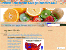 Tablet Screenshot of chickensoupforthecollegestudentsoul.wordpress.com