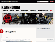 Tablet Screenshot of klanhonda.wordpress.com