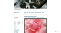 Desktop Screenshot of cinciamogia.wordpress.com