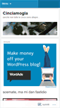 Mobile Screenshot of cinciamogia.wordpress.com