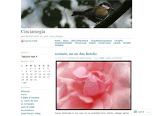 Tablet Screenshot of cinciamogia.wordpress.com