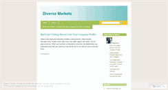 Desktop Screenshot of diversemarkets.wordpress.com