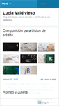 Mobile Screenshot of luciavaldivieso.wordpress.com