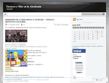 Tablet Screenshot of espacioartisticocultural.wordpress.com