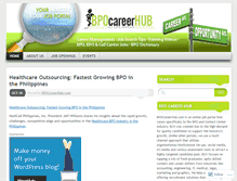 Tablet Screenshot of bpocareerhub.wordpress.com