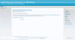 Desktop Screenshot of ldsrecon.wordpress.com