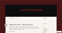 Desktop Screenshot of adultsecondshapes.wordpress.com